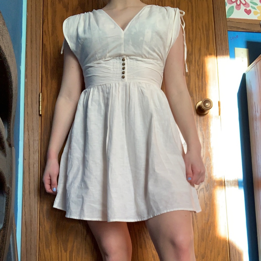 American Eagle white dress.